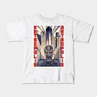 METROPOLIS Fritz Lang Retro Classic Movie Kids T-Shirt